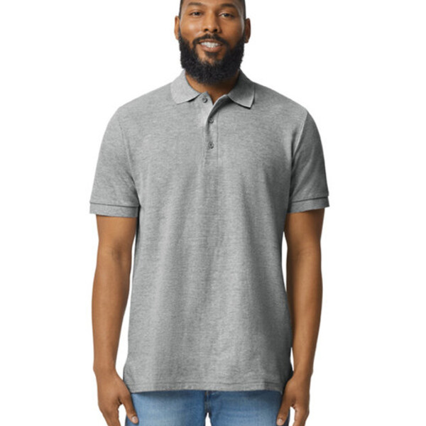 Unisex Midweight Double Pique Polo Thumbnail