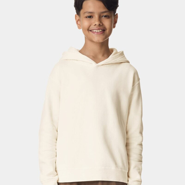 Youth Garment-Dyed Lightweight Fleece Hooded Sweatshirt Thumbnail