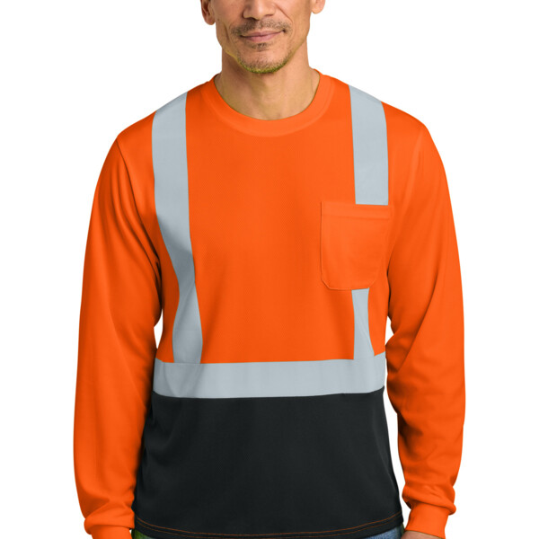 Ansi 107 Class 2 Long Sleeve Mesh Blocked Tee Thumbnail