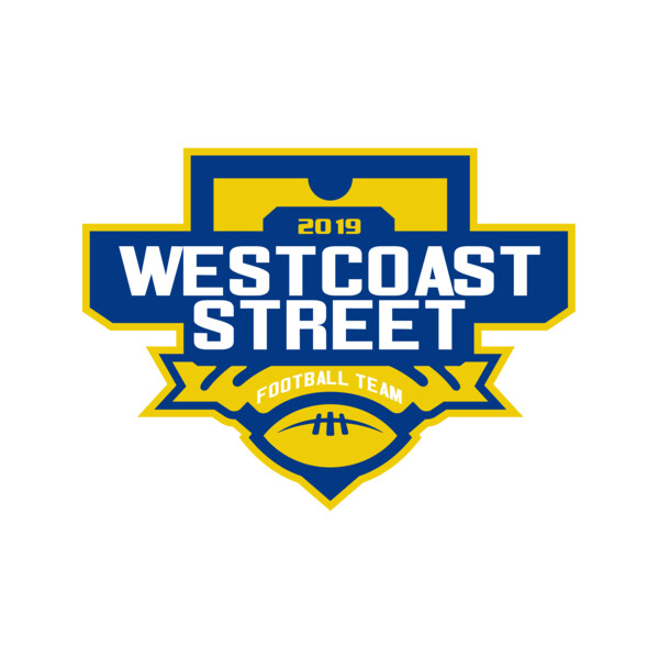 West Coast Street Football League logo template Thumbnail