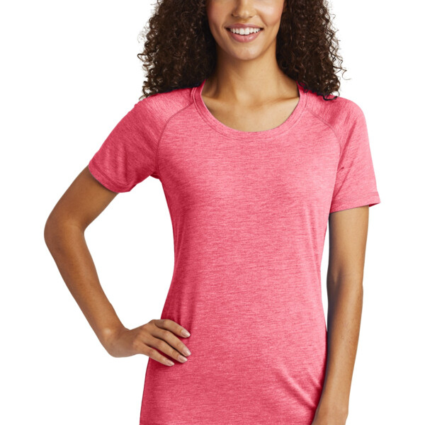 Copy NN Ladies PosiCharge ® Tri Blend Wicking Scoop Neck Raglan Tee Thumbnail