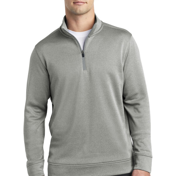 No Personalization - PosiCharge ® Sport Wick ® Heather Fleece 1/4 Zip Pullover Thumbnail