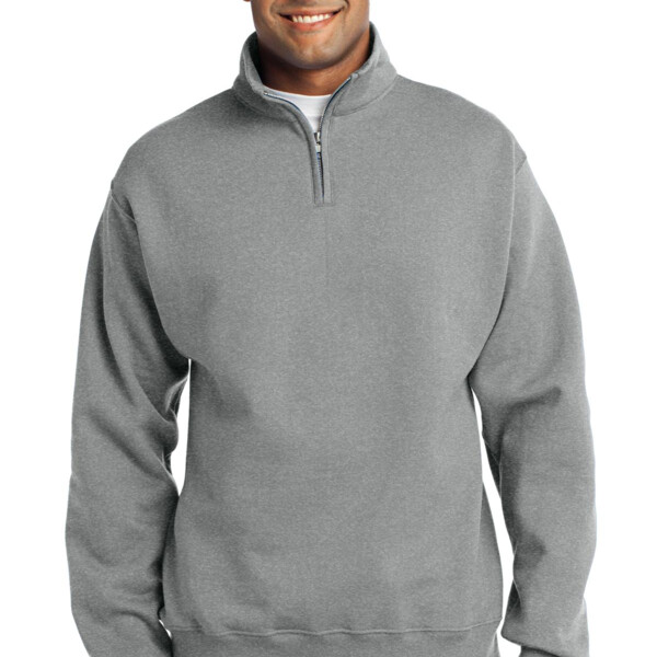 DP NuBlend ® 1/4 Zip Cadet Collar Sweatshirt Thumbnail