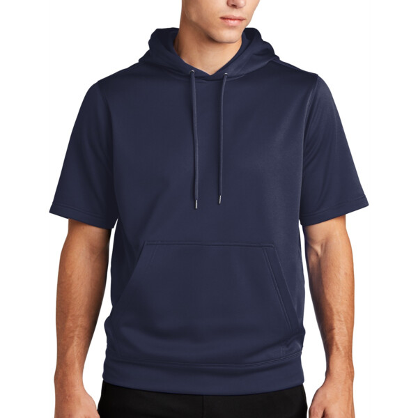 DP-NN Sport Wick ® Fleece Short Sleeve Hooded Pullover Thumbnail