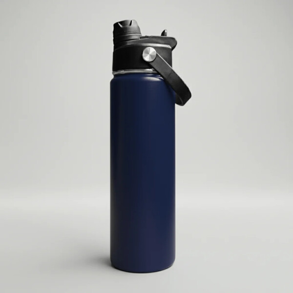 22oz Sports Water Bottle - Navy Thumbnail
