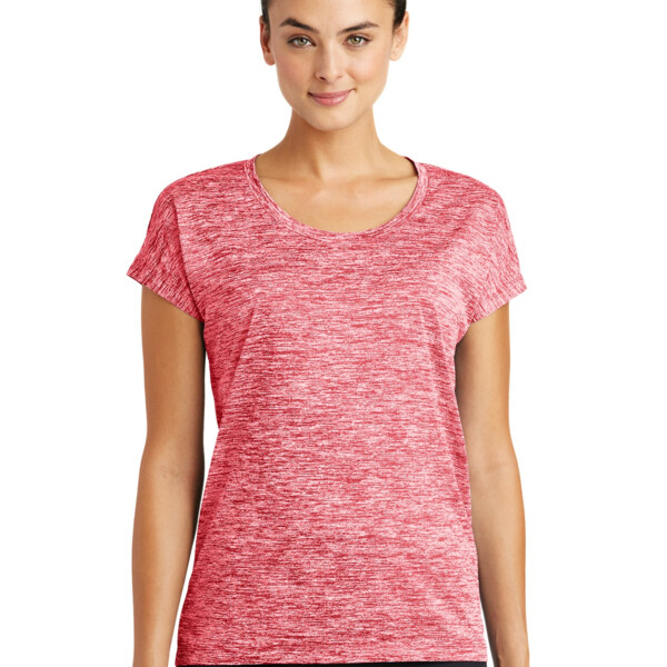 Ladies PosiCharge ® Electric Heather Sporty Tee Thumbnail