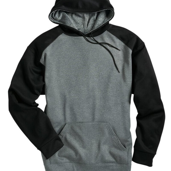 1468 Badger Pro Heather Colorblocked Hooded Sweatshirt Thumbnail