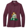 Ladies Silk Touch™ Long Sleeve Polo Thumbnail