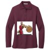 Ladies Silk Touch™ Long Sleeve Polo Thumbnail