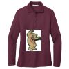 Ladies Silk Touch™ Long Sleeve Polo Thumbnail