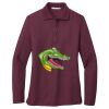 Ladies Silk Touch™ Long Sleeve Polo Thumbnail