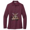 Ladies Silk Touch™ Long Sleeve Polo Thumbnail