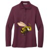 Ladies Silk Touch™ Long Sleeve Polo Thumbnail