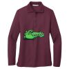 Ladies Silk Touch™ Long Sleeve Polo Thumbnail