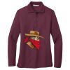 Ladies Silk Touch™ Long Sleeve Polo Thumbnail
