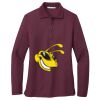 Ladies Silk Touch™ Long Sleeve Polo Thumbnail