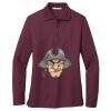 Ladies Silk Touch™ Long Sleeve Polo Thumbnail