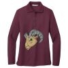 Ladies Silk Touch™ Long Sleeve Polo Thumbnail