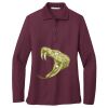 Ladies Silk Touch™ Long Sleeve Polo Thumbnail