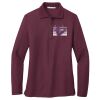 Ladies Silk Touch™ Long Sleeve Polo Thumbnail