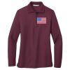 Ladies Silk Touch™ Long Sleeve Polo Thumbnail