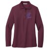 Ladies Silk Touch™ Long Sleeve Polo Thumbnail