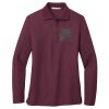 Ladies Silk Touch™ Long Sleeve Polo Thumbnail