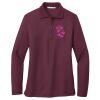 Ladies Silk Touch™ Long Sleeve Polo Thumbnail