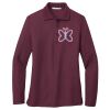 Ladies Silk Touch™ Long Sleeve Polo Thumbnail