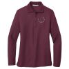 Ladies Silk Touch™ Long Sleeve Polo Thumbnail