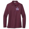 Ladies Silk Touch™ Long Sleeve Polo Thumbnail
