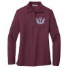 Ladies Silk Touch™ Long Sleeve Polo Thumbnail