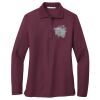Ladies Silk Touch™ Long Sleeve Polo Thumbnail