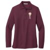 Ladies Silk Touch™ Long Sleeve Polo Thumbnail