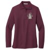 Ladies Silk Touch™ Long Sleeve Polo Thumbnail