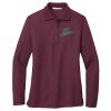 Ladies Silk Touch™ Long Sleeve Polo Thumbnail