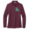 Ladies Silk Touch™ Long Sleeve Polo Thumbnail
