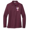 Ladies Silk Touch™ Long Sleeve Polo Thumbnail