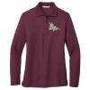 Ladies Silk Touch™ Long Sleeve Polo Thumbnail