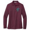 Ladies Silk Touch™ Long Sleeve Polo Thumbnail