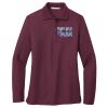 Ladies Silk Touch™ Long Sleeve Polo Thumbnail