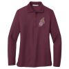 Ladies Silk Touch™ Long Sleeve Polo Thumbnail