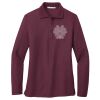 Ladies Silk Touch™ Long Sleeve Polo Thumbnail