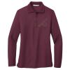 Ladies Silk Touch™ Long Sleeve Polo Thumbnail