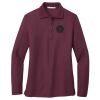 Ladies Silk Touch™ Long Sleeve Polo Thumbnail