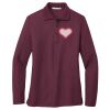 Ladies Silk Touch™ Long Sleeve Polo Thumbnail