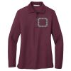 Ladies Silk Touch™ Long Sleeve Polo Thumbnail
