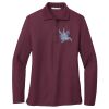 Ladies Silk Touch™ Long Sleeve Polo Thumbnail