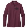Ladies Silk Touch™ Long Sleeve Polo Thumbnail