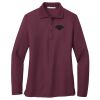 Ladies Silk Touch™ Long Sleeve Polo Thumbnail